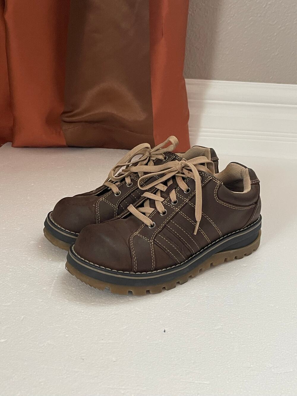 Vintage Lower East Side Y2K Shoes Women's Brown Chunky square toe Size 7